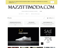 Tablet Screenshot of mazzittimoda.com